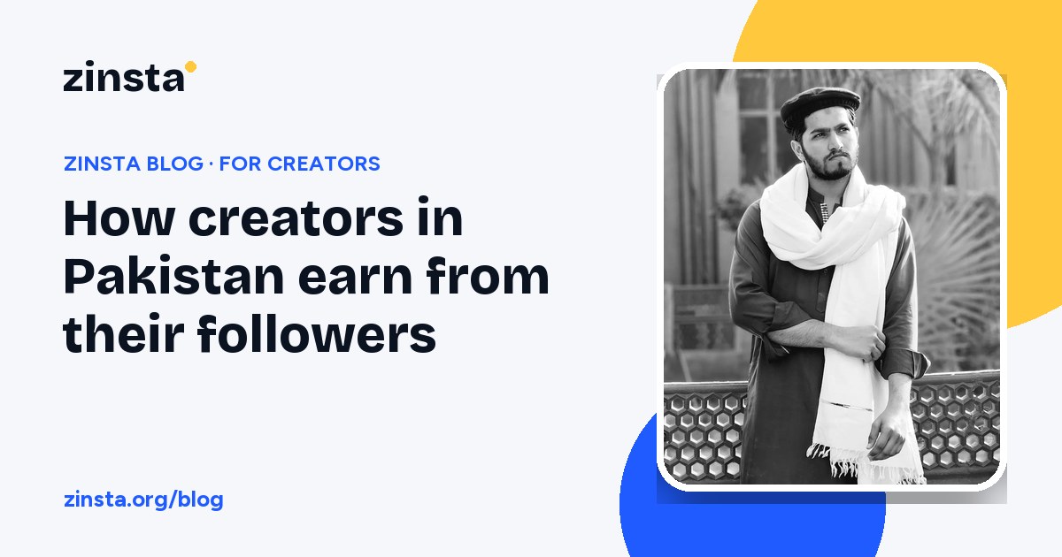 A creator in Pakistan earning from their followers